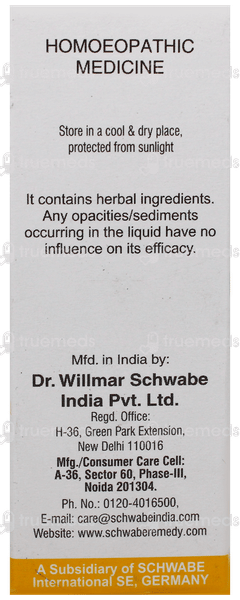 Dr Willmar Schwabe Berberis Vulgaris Q Mother Tincture 30Ml